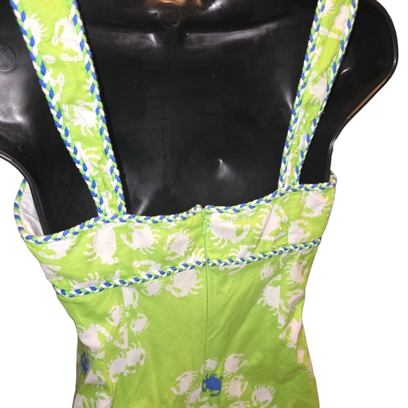 Lilly Pulitzer Green Floral Mini Dress - Picture 6 of 7